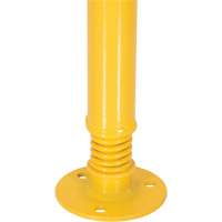 Spring Loaded Bollard, Steel, 42" H x 2-1/8" W, Yellow Nia-Chem Ltd.