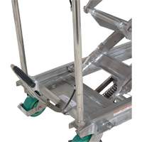 Manual Hydraulic Scissor Lift Table, 36-1/4" L x 19-3/8" W, Stainless Steel, 600 lbs. Capacity MP227 | Nia-Chem Ltd.