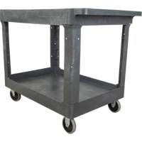 Utility Service Cart, 2 Tiers, 24-5/8" x 32-1/2" x 40", 550 lbs. Capacity Nia-Chem Ltd.