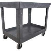 Utility Service Cart, 2 Tiers, 24-5/8" x 32-1/2" x 40", 550 lbs. Capacity Nia-Chem Ltd.