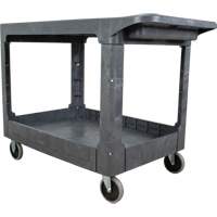 Chariot utilitaire pour l'entretien avec tablette plate, 2 tiers, 25-1/4" x 32-1/4" x 44", Capacit&eacute; 550 lb Nia-Chem Ltd.