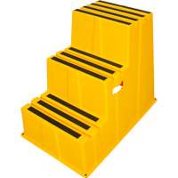Industrial Step Stool, 3 Steps, 34-13/16" x 22-7/16" x 28-1/2" High Nia-Chem Ltd.
