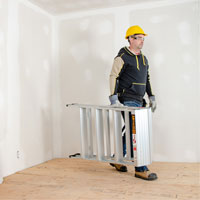 Portable Work-Stand Saw Horse, Aluminum Frame, 12-1/4" D x 48" H Nia-Chem Ltd.