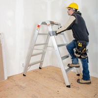 Portable Work-Stand Saw Horse, Aluminum Frame, 12-1/4" D x 56" H Nia-Chem Ltd.