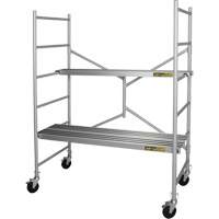 Portable Alu Series Scaffold, Aluminum Frame, 29" D x 72" H Nia-Chem Ltd.
