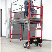Complete Motorized Buildman 6' Baker Scaffold Kit, 31" D x 118-3/4" H Nia-Chem Ltd.