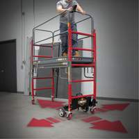 Complete Motorized Buildman 6' Baker Scaffold Kit, 31" D x 118-3/4" H Nia-Chem Ltd.