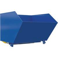 Heavy-Duty H-Style Bump & Dump Hopper, Steel, 1-1/2 cu.yd., Blue Nia-Chem Ltd.