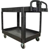 Utility Cart, 2 Tiers, 25-5/8" x 33-1/2" x 43-3/4", 550 lbs. Capacity Nia-Chem Ltd.