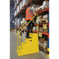 Industrial Step Stool, 4 Steps, 44" x 22-1/4" x 65-1/8" High Nia-Chem Ltd.