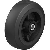 Black Rubber on Black Cast Iron Core Wheel, 12" (304.8 mm) Dia. x 2-1/2" (64 mm) W, 396.8 lbs. (180 kg) Capacity Nia-Chem Ltd.
