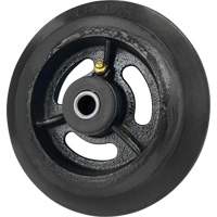 Mold-On Rubber Wheel, 6'' (152 mm) Dia. x 1-1/2" (38 mm) W, 450 lbs. (204 kg.) Capacity Nia-Chem Ltd.