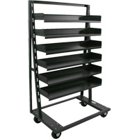 Single-Sided Heavy Duty A-Frame Cart with 6 Trays, 38" x 25" x 63", 2500 lbs. Capacity Nia-Chem Ltd.