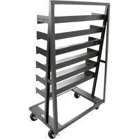 Single-Sided Heavy Duty A-Frame Cart with 6 Trays, 38" x 25" x 63", 2500 lbs. Capacity Nia-Chem Ltd.