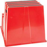 Escabeau industriel, 2 marches, 26" x 22-7/16" x Hauteur 19-11/16" Nia-Chem Ltd.