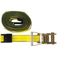 Winch Strap, Flat Hook, 2" W x 30' L, 3335 lbs. (1512 kg) Working Load Limit Nia-Chem Ltd.