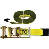 Winch Strap, Flat Hook, 3" W x 30' L, 5400 lbs. (2449 kg) Working Load Limit Nia-Chem Ltd.