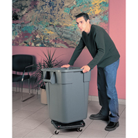 Socles roulants  Brute, carr&eacute;s, Poly&eacute;thyl&egrave;ne, Noir Nia-Chem Ltd.