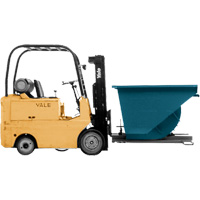 Self-Dumping Hopper, Steel, 3/4 cu.yd., Blue Nia-Chem Ltd.