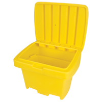 Heavy-Duty Outdoor Salt and Sand Storage Container, 30" x 24" x 24", 5.5 cu. Ft., Yellow ND337 | Nia-Chem Ltd.