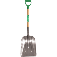 Scoop Shovel, Wood, Aluminum Blade, D-Grip Handle, 29" Length NE161 | Nia-Chem Ltd.