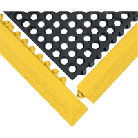 24/Seven&reg; Matting, Rubber, 3' W x 3' L, 5/8" Thick, Black Nia-Chem Ltd.