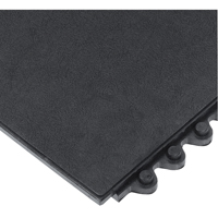 24/Seven&reg; Matting, Rubber, 3' W x 3' L, 5/8" Thick, Black Nia-Chem Ltd.