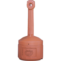 Smokers Cease-Fire&reg; Cigarette Butt Receptacle, Free-Standing, Plastic, 4 US gal. Capacity, 38-1/2" Height Nia-Chem Ltd.