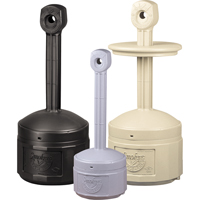 Smokers Cease-Fire&reg; Cigarette Butt Receptacle, Free-Standing, Plastic, 1 US gal. Capacity, 30" Height Nia-Chem Ltd.