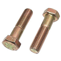 Vis d'assemblage hexagonale, 3/8" dia., 4" lo, Acier inoxydable, Cors&eacute; Nia-Chem Ltd.