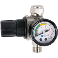 Air Dial Regulator with Gauge for Spray Gun, 1/4" NPT, 135 PSI Max. PSI, Standard Nia-Chem Ltd.