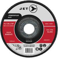 A30DUO POWERPLUS DUO Cutting/Grinding Wheel, 6" x 1/8", 7/8" Arbor, Type 27 Nia-Chem Ltd.