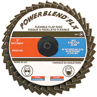 POWERBLEND FLX Roll-on Flap Disc, 2" x Type R, Z40 Grit, Zirconia Alumina Nia-Chem Ltd.