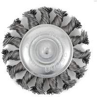 Brosse radiale &agrave; fils nou&eacute;s torsad&eacute;s mont&eacute; sur mandrin EKR275-20, 3", Fils ,02", Tige 1/4" Nia-Chem Ltd.