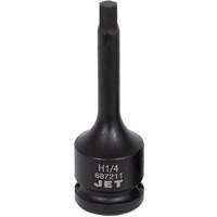 Impact Bit Socket, Hex, 1/4" x 3" L, 1/2" Drive Nia-Chem Ltd.