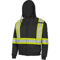 337SF Flame-Resistant Zip Style Hoodie, Men's, Small, Black, 22 cal/cm² Nia-Chem Ltd.