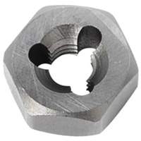 Hexagon Rethreading Bolt Die, 19/32" Dia., 1/4"-28 Thread, Chromium Steel Nia-Chem Ltd.