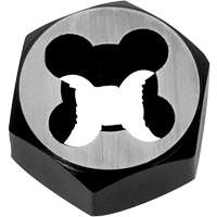 Hexagon Rethreading Bolt Die, 1" Dia., M6x1 Thread, Chromium Steel Nia-Chem Ltd.