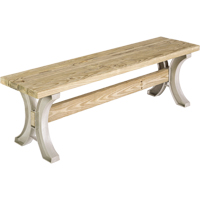 Basics<sup>®</sup> Picnic Table Bench, Plastic, 96" L x 15" W x 17" H, Sand NJ441 | Nia-Chem Ltd.