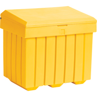 Economy Salt Sand Storage Container, 32" x 23" x 27-1/2", 10 cu. Ft., Yellow NJ451 | Nia-Chem Ltd.