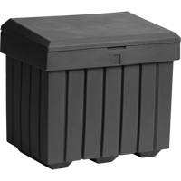 Economy Salt Sand Storage Container, 32" x 23" x 27-1/2", 10 cu. Ft., Grey Nia-Chem Ltd.