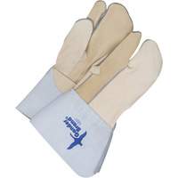 Gants &agrave; trois doigts en cuir, Cuir fleur de vache, Taille 11 Nia-Chem Ltd.