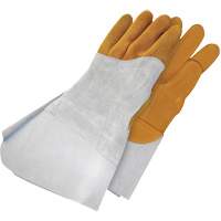 Gants de soudage &agrave; l'arc TIG en cuir de daim retourn&eacute; Gander Brand, Cuir fleur de daim, Taille 10 Nia-Chem Ltd.