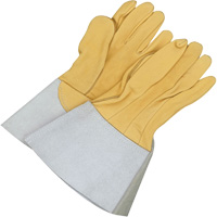 Gants de soudage &agrave; l'arc TIG en cuir de daim retourn&eacute; Gander Brand, Cuir fleur de daim, Taille 10 Nia-Chem Ltd.