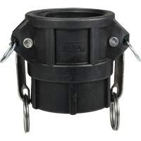 Cam & Groove Coupler, Polypropylene, Type D, 3", Female NPT, 60 PSI Nia-Chem Ltd.