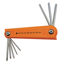 Jeu de cl&eacute;s hexagonales repliables, 8 mcx, Torx Nia-Chem Ltd.