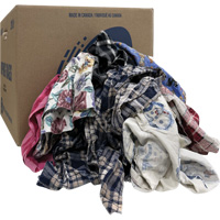Select Wiper Rags, Flannel, Mix Colours, 20 lbs. Nia-Chem Ltd.