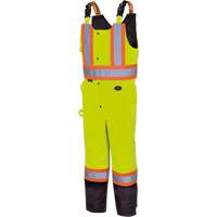 5041BB Pantalon &agrave; bretelles matelass&eacute; imperm&eacute;able, Polyester, Grand, Jaune lime haute visibilit&eacute; Nia-Chem Ltd.