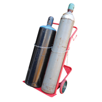 Cylinder Cart, Mold-on Rubber Wheels, 25-1/2"W x 7"L Base, 350 lbs. Nia-Chem Ltd.