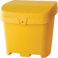 Salt & Sand Container, With Hasp, 21" x 27" x 26", 4.24 cu. ft., Yellow NO614 | Nia-Chem Ltd.